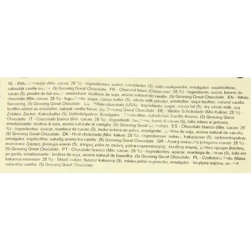 Belgian White Chocolate Baking Callets Chips - 1 Bag, 5.5 Lbs