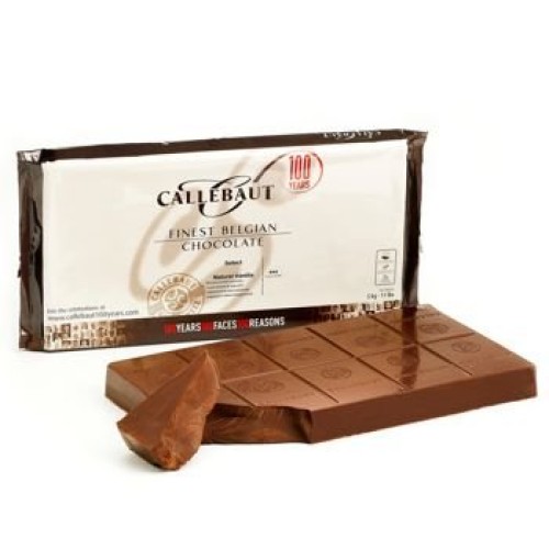 Callebaut Chocolate Block Milk 33.6% Cacao 5 Kilo / 11 Lbs