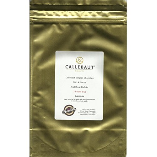 Callebaut Chocolate Callets Small Disc White 28.1% Cacao 2 Lbs