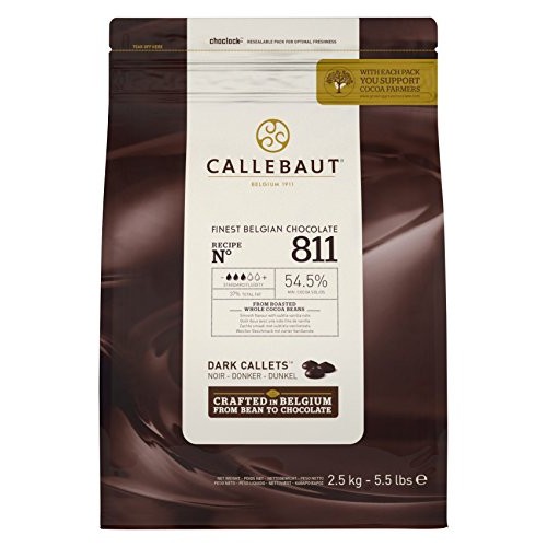 Callebaut No 811 Finest Belgian Dark Chocolate Callets Couvertur