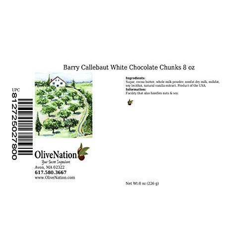 Callebaut White Chocolate Chunks 8 oz