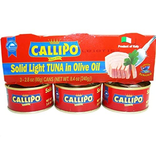 Italian Canned Tuna In Olive Oil Callipo 2.8 Oz Pack Of 9