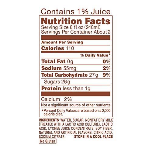 Calpico Lychee Non-Carbonated Soft Drink, Yogurt-Like Beverage M