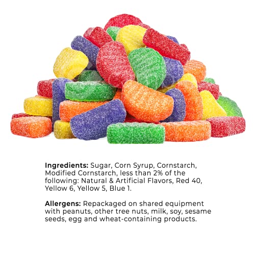 Assorted Fruit Slices Gummy Candy by Cambie | 2 lbs of Fruit Fla...