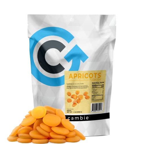 Dried Turkish Apricots by Cambie | 2 lbs of Succulent & Sweet Tu...