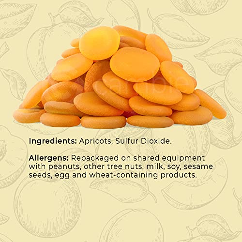 Dried Turkish Apricots by Cambie | 2 lbs of Succulent & Sweet Tu...