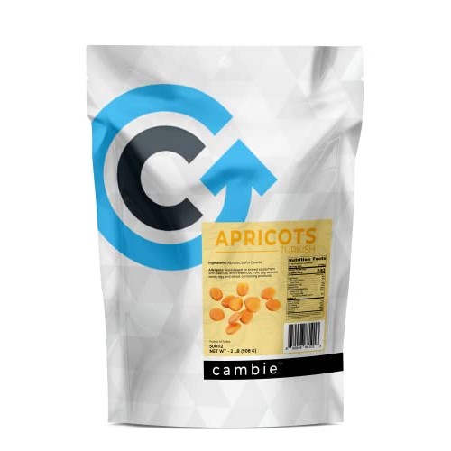 Dried Turkish Apricots by Cambie | 2 lbs of Succulent & Sweet Tu...