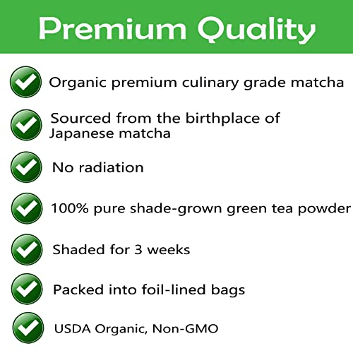 CAMEL Certified Organic Matcha Green Tea Powder Matcha Premium C...