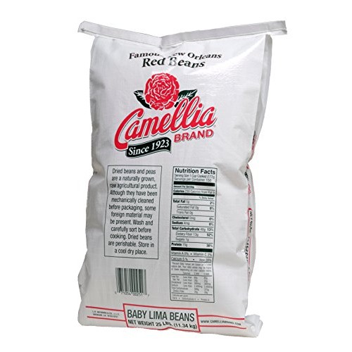 Camellia Brand Baby Lima Beans Dry Beans 25 Pound Bag