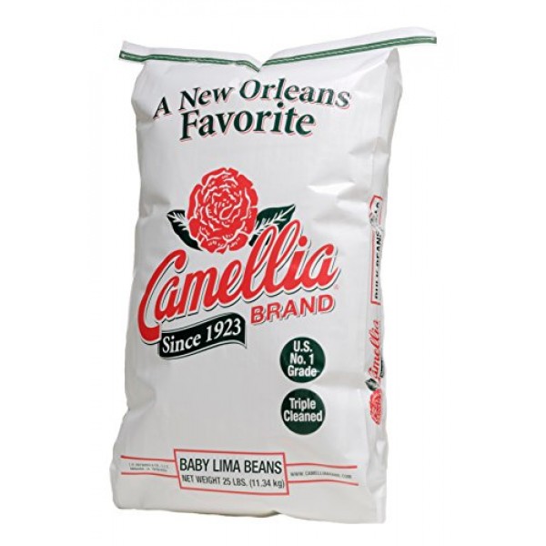 Camellia Brand Baby Lima Beans Dry Beans 25 Pound Bag