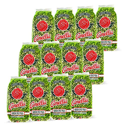 Camellia Brand Dry Green Split Peas 1 Pound Pack Of 12