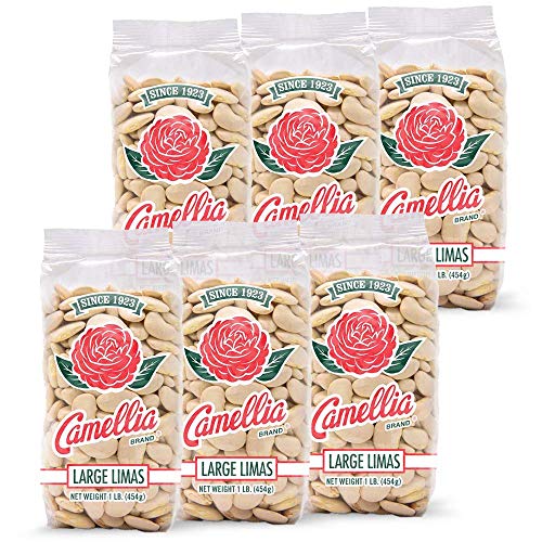 Camellia Brand Dry Large Lima Beans, 1 Pound 6 Pack