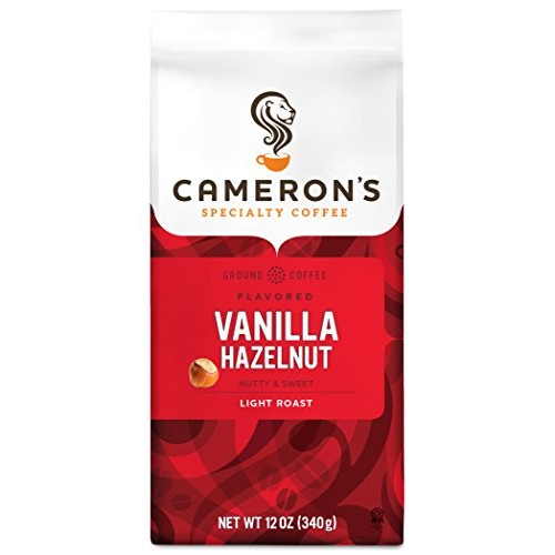 Camerons Coffee Roasted Ground Coffee Bag, Flavored, Vanilla Ha