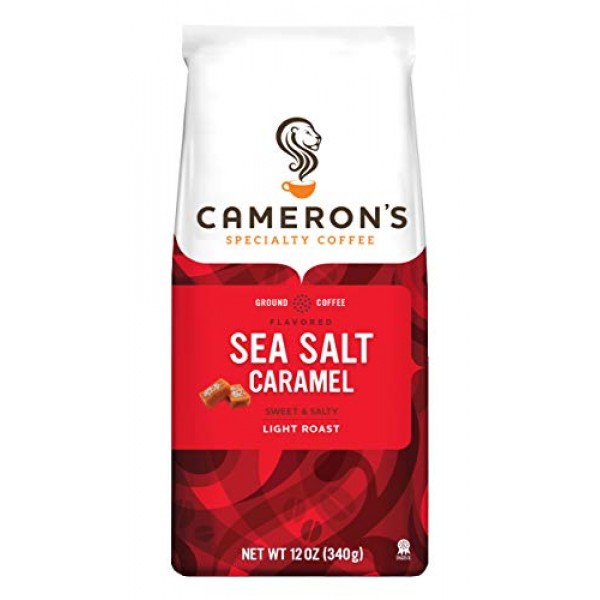 Camerons Coffee Roasted Ground Coffee Bag, Flavored, Sea Salt C...