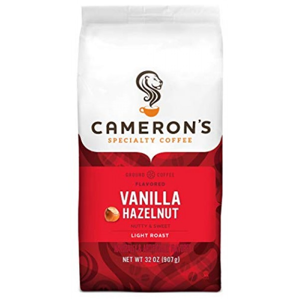 Camerons Coffee Roasted Ground Coffee Bag, Flavored, Vanilla Ha...