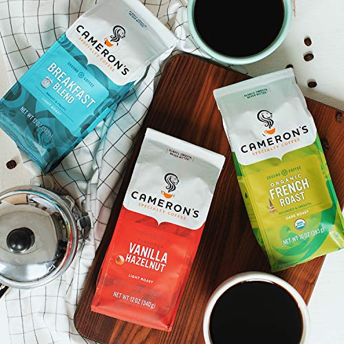 Camerons Coffee Roasted Ground Coffee Bag, Intense French, 10 O