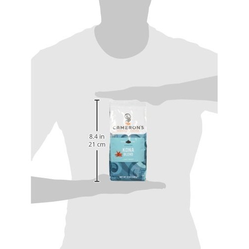 Camerons Coffee Roasted Ground Coffee Bag, Kona Blend, 12 Ounce