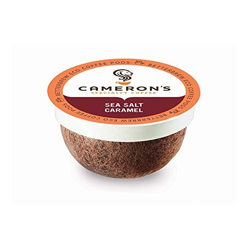 Camerons Coffee Single Serve Pods, Flavored, Sea Salt Caramel,