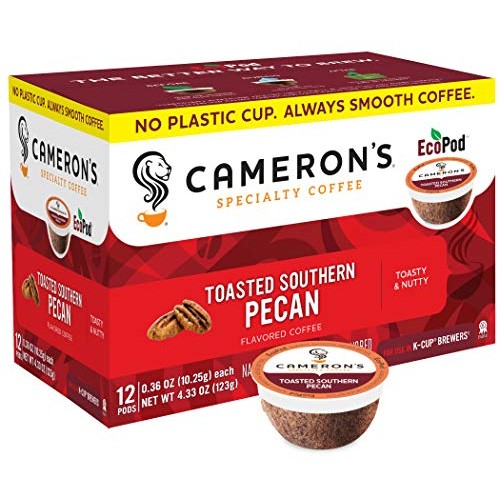 Camerons Coffee Single Serve Pods, Flavored, Toasted Southern P