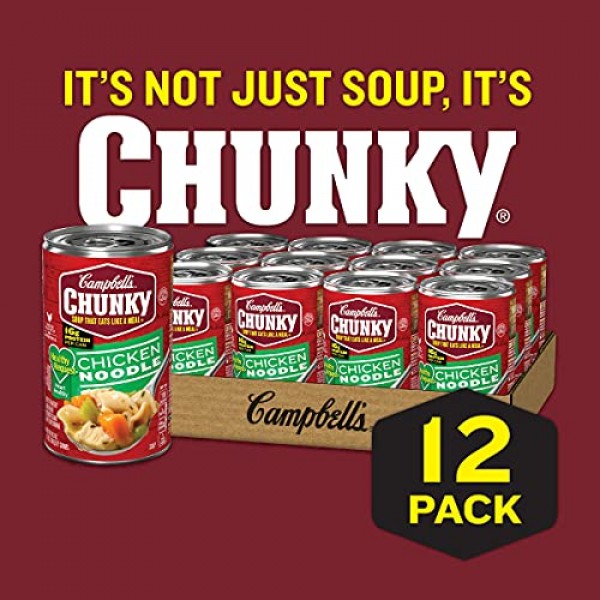 Campbells Chunky Healthy Request Soup, Chicken Noodle, 18.6 Oun...