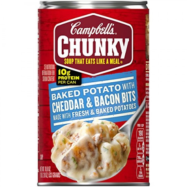 Campbells Chunky Baked Potato with Cheddar & Bacon Bits Soup, 1...