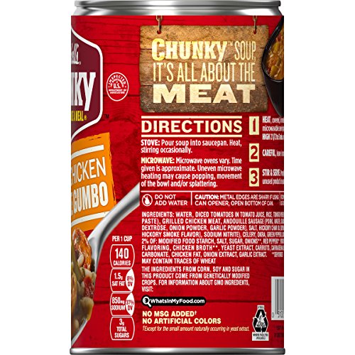 Campbells Chunky Grilled Chicken &Amp; Sausage Gumbo, 18.8 Oz. Can