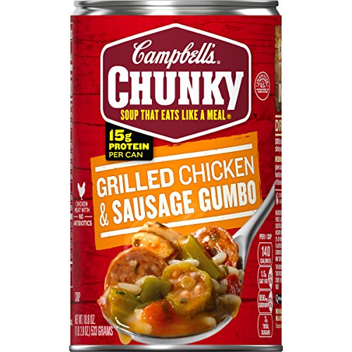 Campbells Chunky Grilled Chicken &Amp; Sausage Gumbo, 18.8 Oz. Can