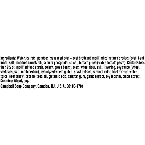 Campbells Chunky Microwavable Soup, Beef With Country Vegetable