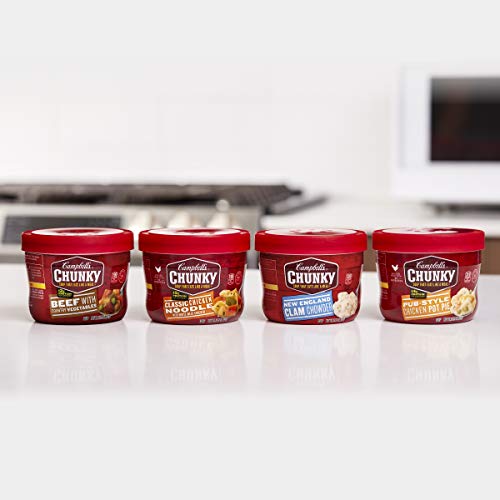 Campbells Chunky Microwavable Soup, Beef With Country Vegetable