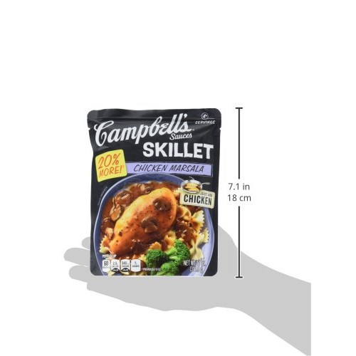 Campbells Skillet Sauces Chicken Marsala, 11 Ounce Packaging M