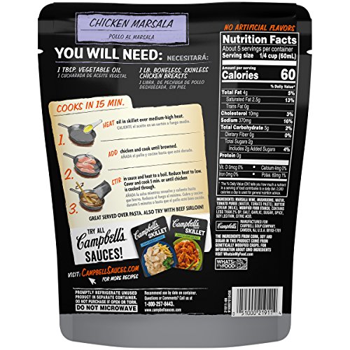 Campbells Skillet Sauces Chicken Marsala, 11 Oz. Pack Of 6