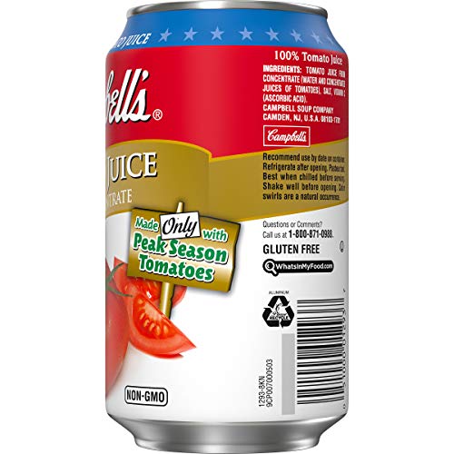 Campbells Tomato Juice, 11.5 Oz. Can Pack Of 24