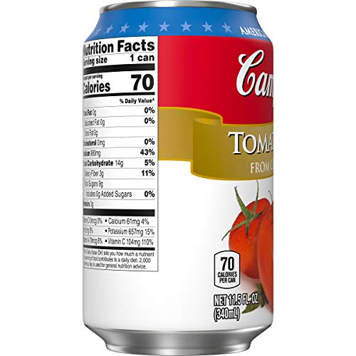 Campbells Tomato Juice, 11.5 Oz. Can Pack Of 24