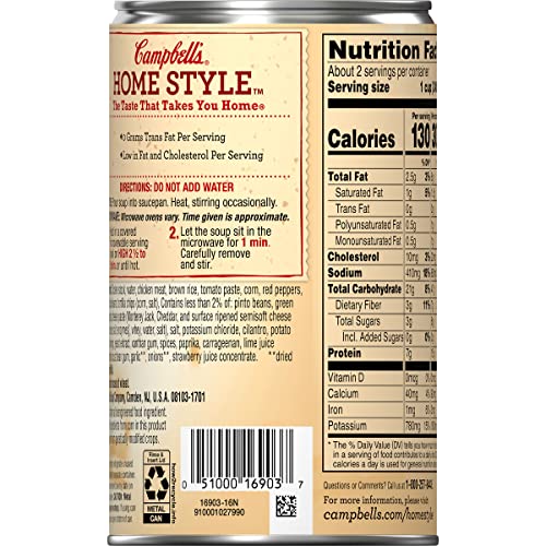 Campbells Homestyle Healthy Request Mexican-Style Chicken Torti