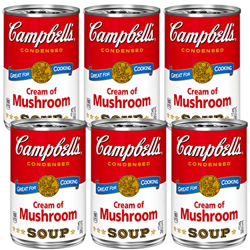 Campbells Cream Of Mushroom Soup 10.5 Ounce Cans Pack Of 6