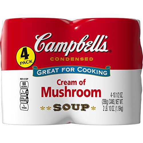 Campbells Condensed Soup, Cream Of Mushroom, 10.7 Ounce Pack O