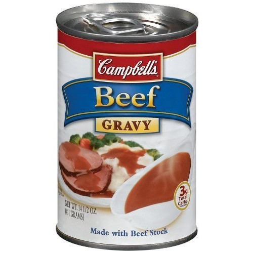 Campbells Beef Gravy - 3 Three 14.5 Ounce Cans