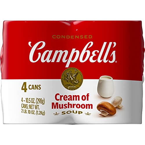 Campbells Condensed Cream Of Mushroom Soup, 10.5 Oz. Can, 4 Count