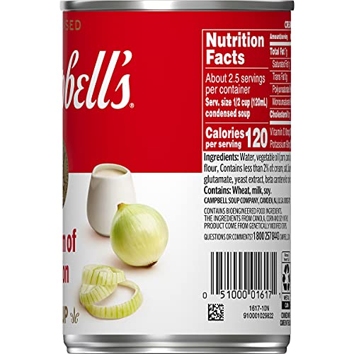 Campbells Condensed Soup, Cream Of Onion, 10.5 Ounce Pack Of 12