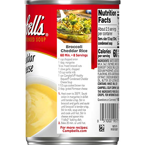 Campbells Condensed Healthy Request Cheddar Cheese Soup, 10.75