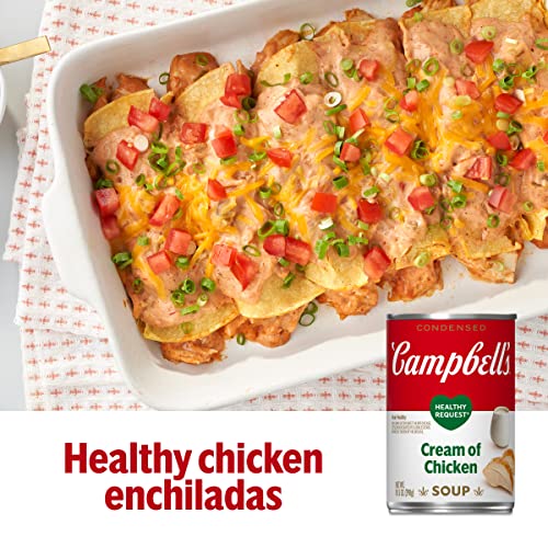 Campbells Condensed Healthy Request Cream Of Chicken Soup, 10.5