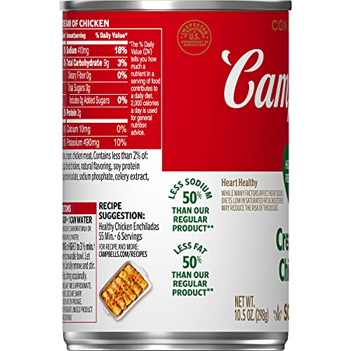 Campbells Condensed Healthy Request Cream Of Chicken Soup, 10.5