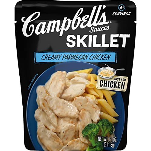 Campbells Cooking Sauces, Creamy Parmesan Sauce, 11 Oz Pouch P