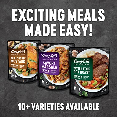 Campbells Cooking Sauces, Spicy Thai Curry, 11 Oz Pouch Case O