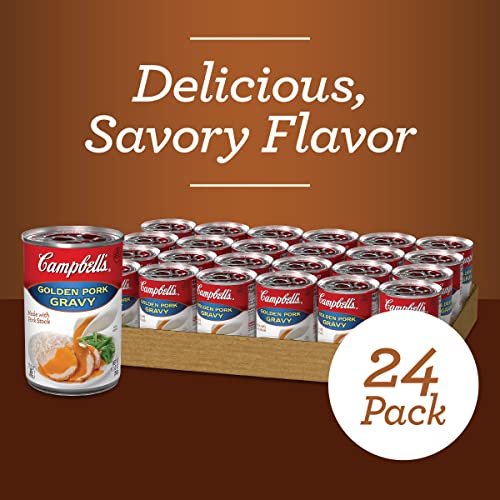 Campbells Golden Pork Gravy, 10.5 Oz Can Case Of 24