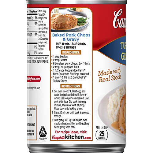 Campbells Gravy, Turkey, 10.5 Ounce