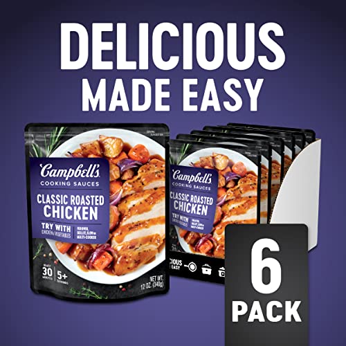 Campbells Oven Sauces, Classic Roasted Chicken, 12 Oz, Pack Of 6