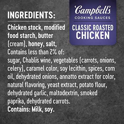 Campbells Oven Sauces, Classic Roasted Chicken, 12 Oz, Pack Of 6