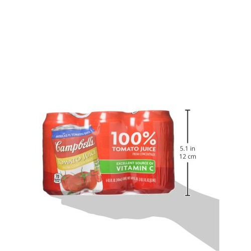 Campbells Tomato Juice, 11.5 Oz. Can, 6 Count Pack Of 4