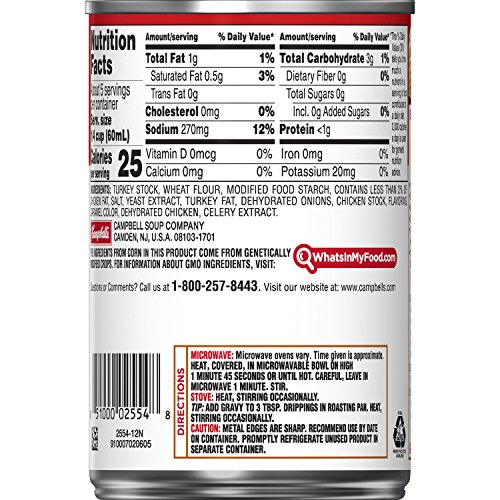 Campbells Turkey Gravy, 10.5 Oz Can Case of 12